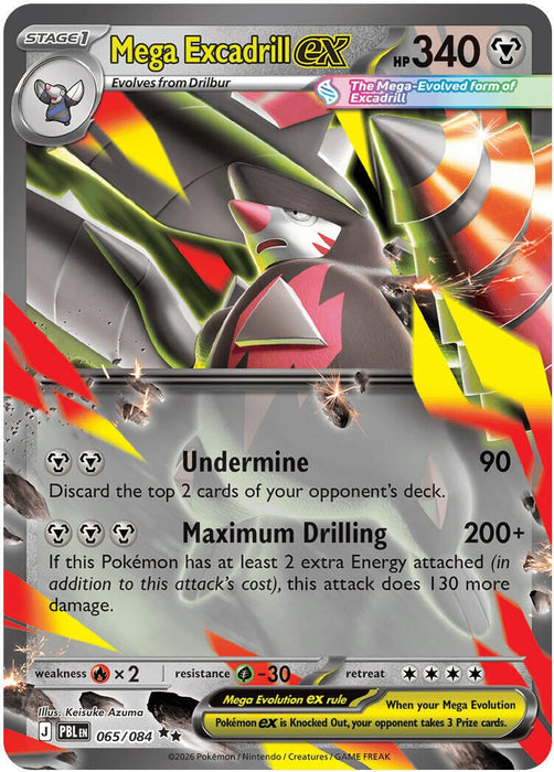 Mega Excadrill ex (065/084) (PBL)