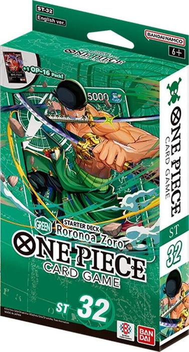 One Piece TCG: Roronoa Zoro (Green) [ST-32] - Starter Deck (Limit 1)