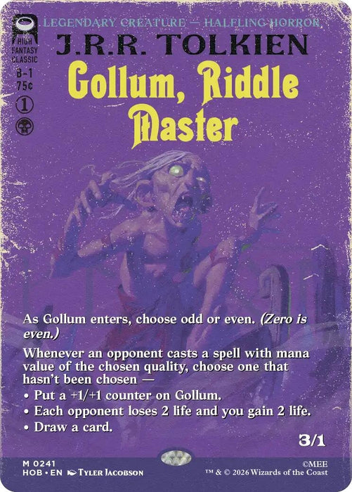 Gollum, Riddle Master (Borderless) (241) (HOB)