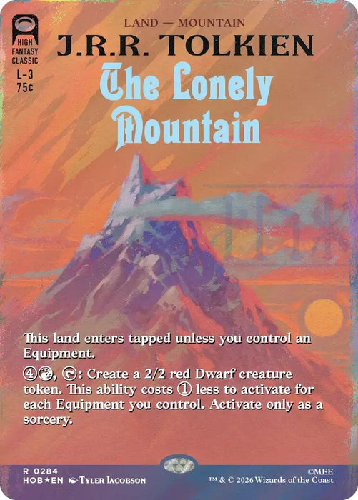 The Lonely Mountain (Borderless) (Surge Foil) (284) (HOB)