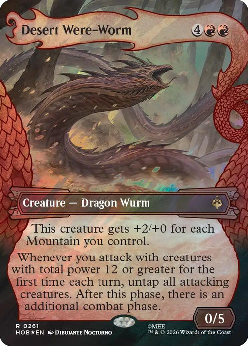 Desert Were-Worm (Showcase) (Surge Foil) (261) (HOB)