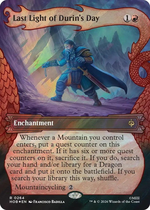 Last Light of Durin's Day (Showcase) (Surge Foil) (264) (HOB)