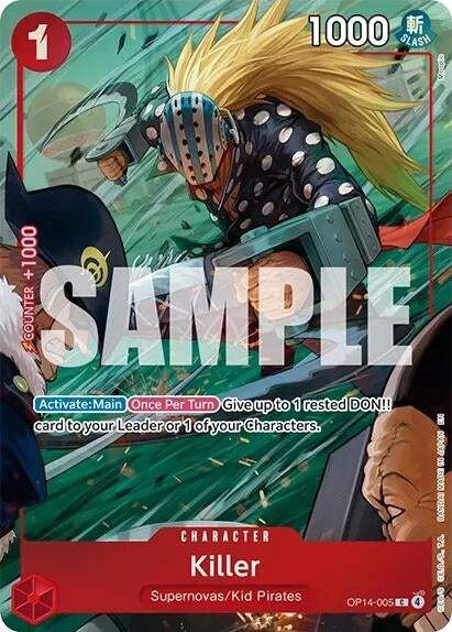 Killer (One Piece Card Game Illustration Box Vol. 8) (OP14-005) (OP-PR)