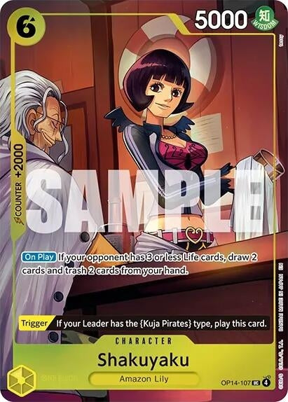 Shakuyaku (One Piece Card Game Illustration Box Vol. 7) (OP14-107) (OP-PR)
