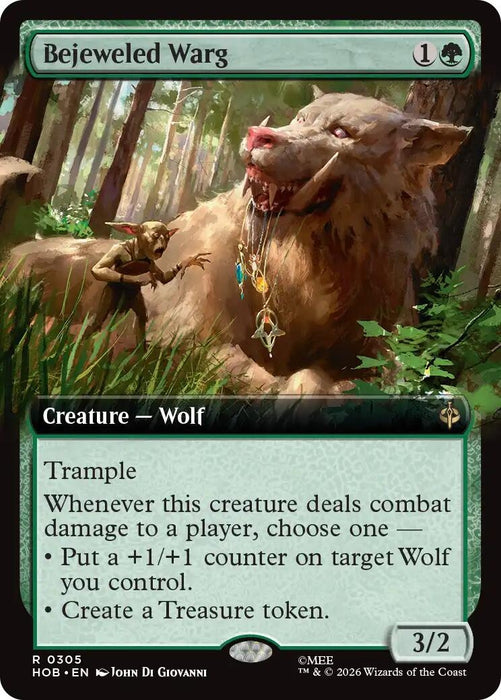 Bejeweled Warg (Extended Art) (305) (HOB)