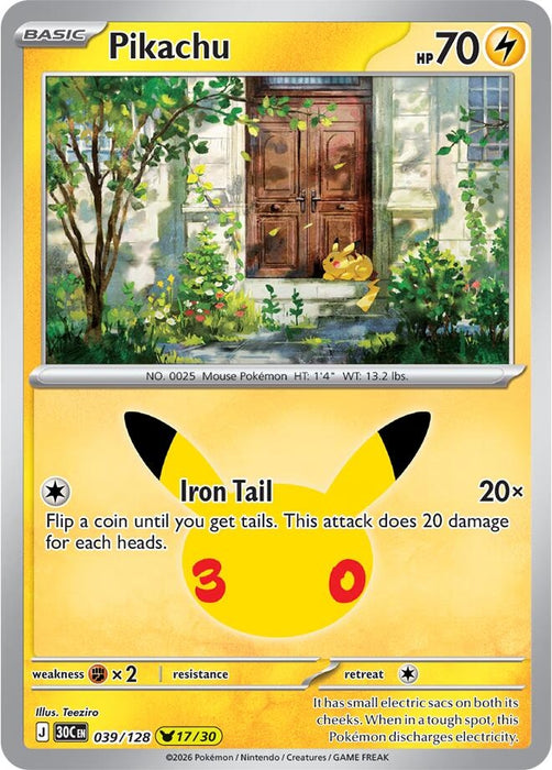 Pikachu (039/128) (30C)