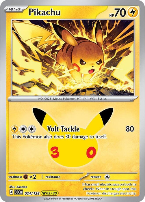 Pikachu (024/128) (30C)