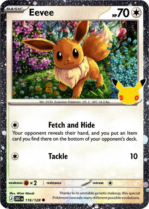 Eevee - 116/128 (30th Celebration) (116/128) (BLE)