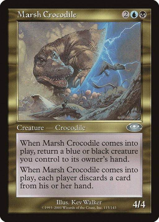 Image for Marsh Crocodile (115) (PLS) - Magic: The Gathering