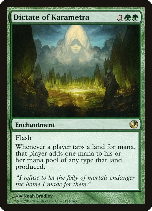Image for Dictate of Karametra (121) (JOU) - Magic: The Gathering