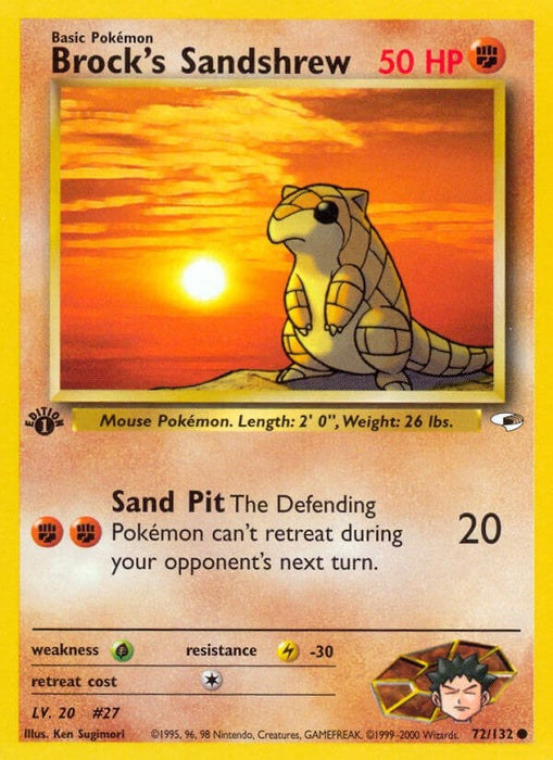 Brock's Sandshrew (72) (072/132) (G1)