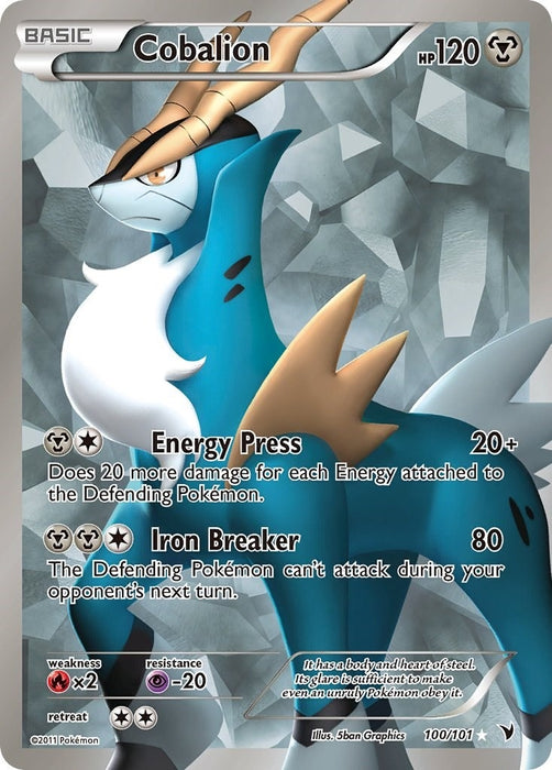 Cobalion (100 Full Art) (100/101) (NVI)