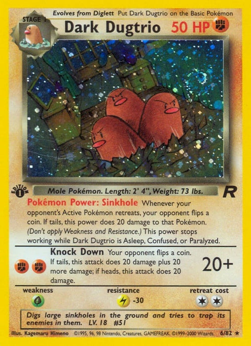 Dark Dugtrio (6) (06/82) (TR)