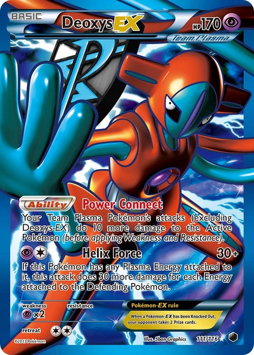 Deoxys EX (Team Plasma) (Full Art) (111/116) (PLF)