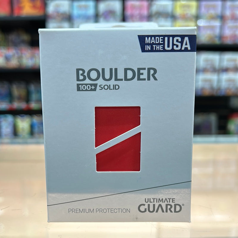 Ultimate Guard - Boulder Deck Case 100 CT - Solid Red