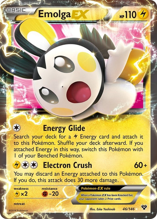 Emolga EX (46/146) (XY)