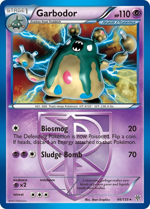 Garbodor (Team Plasma) (66) (66/135) (PLS)