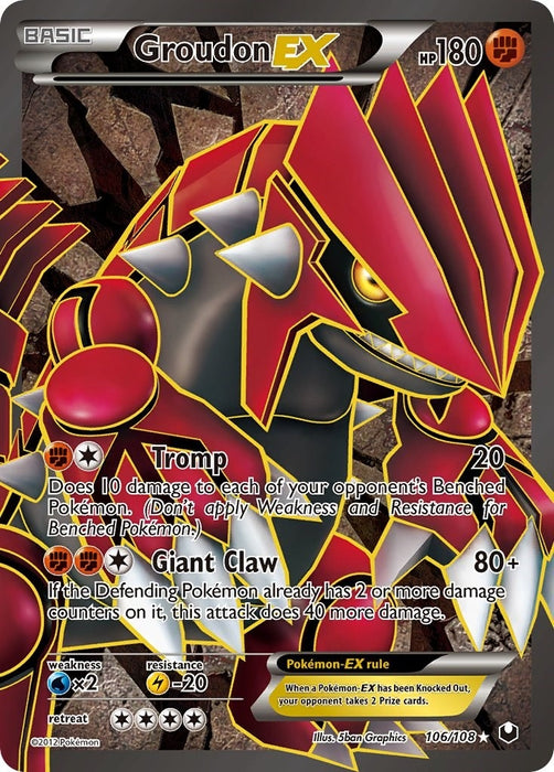 Groudon EX (106 Full Art) (106/108) (DEX)