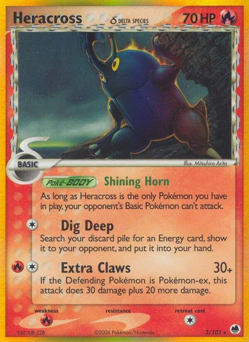 Heracross (Delta Species) (3/101) (DF)
