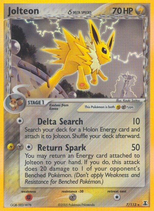 Jolteon (Delta Species) (7/113) (DS)