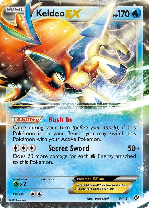 Image for Keldeo EX (45/113) (LTR) - Pokemon