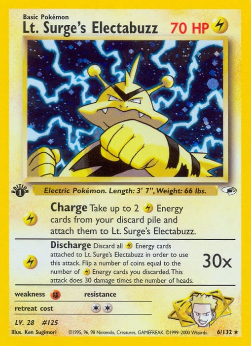 Lt. Surge's Electabuzz (6) (006/132) (G1)