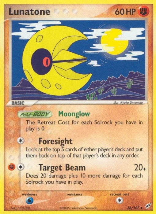 Lunatone (36/107) (DX)