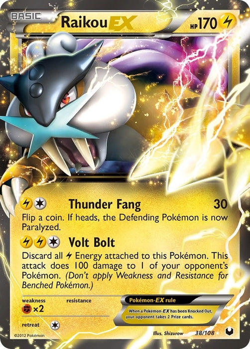 Image for Raikou EX (38/108) (DEX) - Pokemon