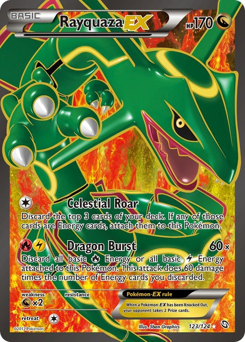 Rayquaza EX (123 Full Art) (123/124) (DRX)