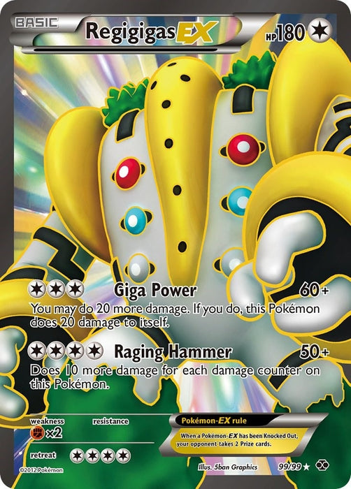 Regigigas EX (99 Full Art) (99/99) (NXD)
