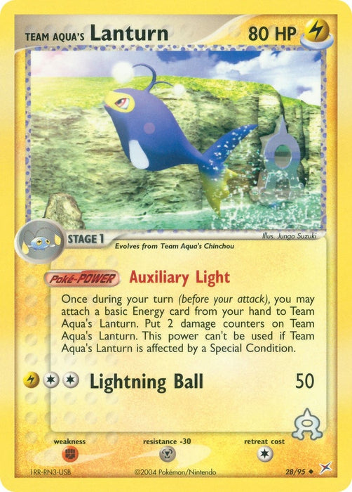 Team Aqua's Lanturn (28/95) (MA)