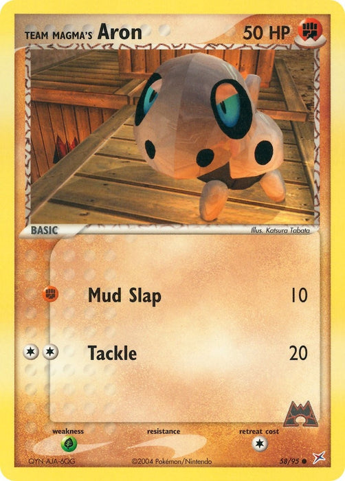 Team Magma's Aron (58/95) (MA)