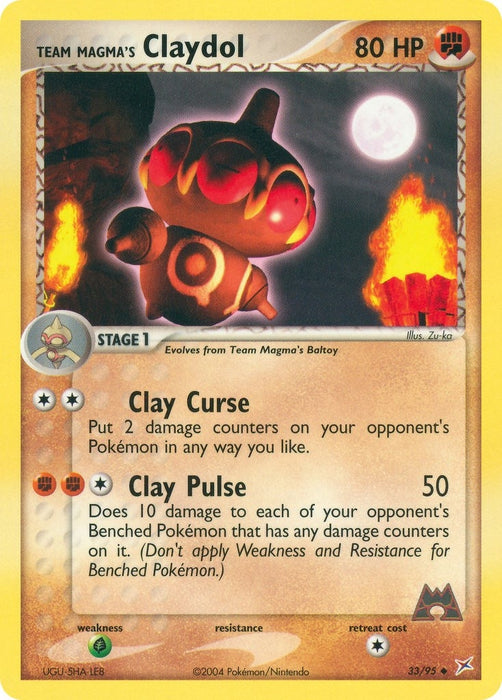 Team Magma's Claydol (33/95) (MA)