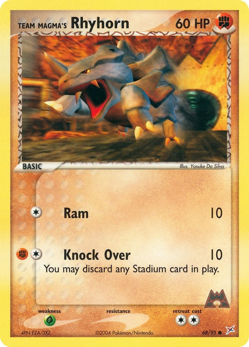 Team Magma's Rhyhorn (68/95) (MA)