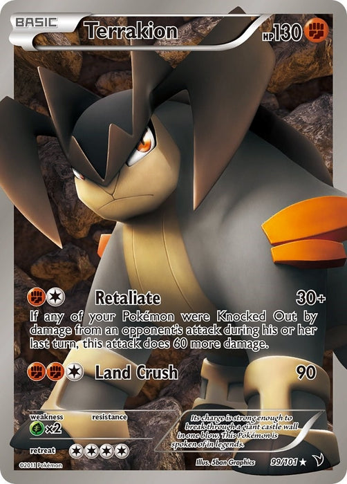 Terrakion (99 Full Art) (99/101) (NVI)