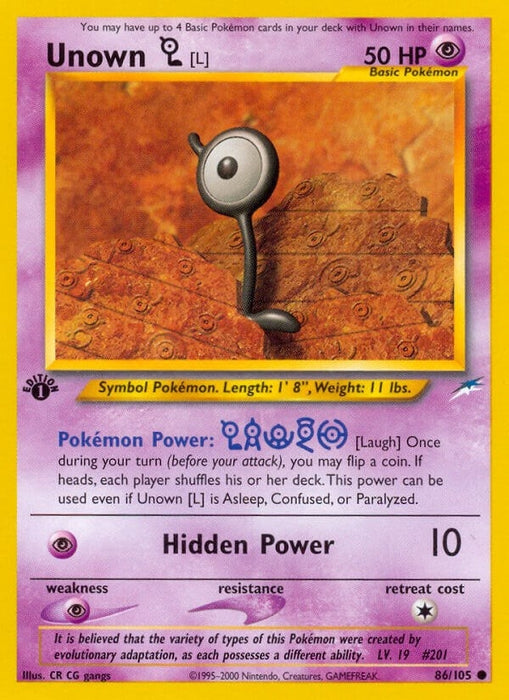 Unown [L] (086/105) (N4)