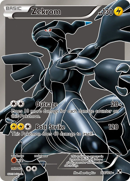 Zekrom (114 Full Art) (114/114) (BLW)