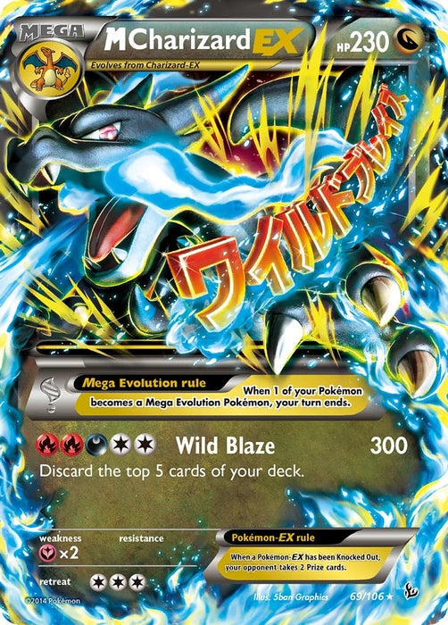 M Charizard EX (X) (69/106) (FLF)