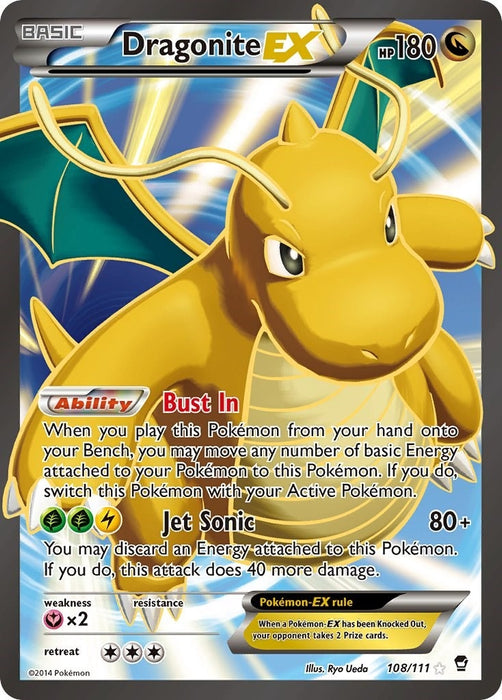 Dragonite EX (108 Full Art) (108/111) (FFI)
