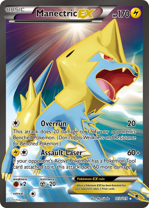 Manectric EX (113 Full Art) (113/119) (PHF)