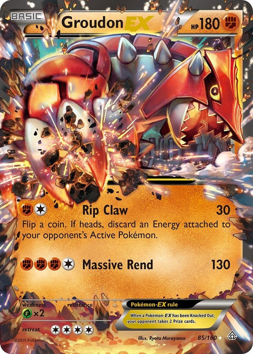 Groudon EX (85/160) (PRC)