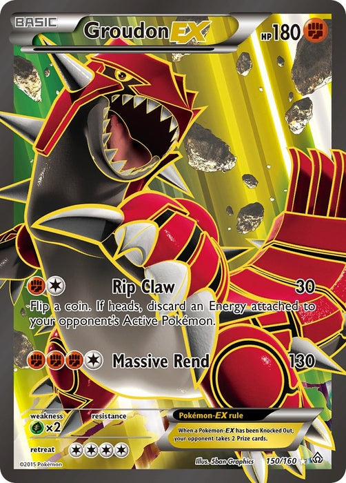 Image for Groudon EX (150 Full Art) (150/160) (PRC) - Pokemon