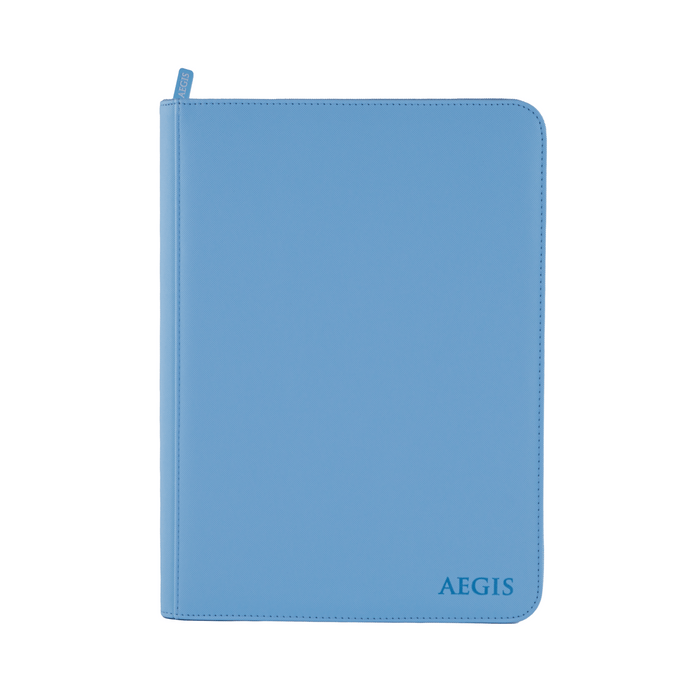 Aegis: 9-Pocket Diamond-Zip Binder (Spring Pastel - Bluebell)