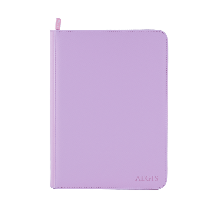 Aegis: 9-Pocket Diamond-Zip Binder (Spring Pastel - Peony)