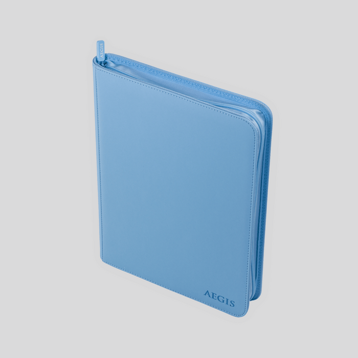 Aegis: 9-Pocket Diamond-Zip Binder (Spring Pastel - Bluebell)