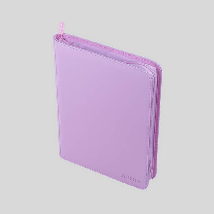Aegis: 9-Pocket Diamond-Zip Binder (Spring Pastel - Peony)