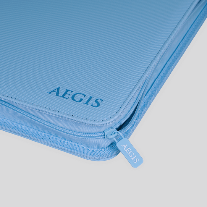 Aegis: 9-Pocket Diamond-Zip Binder (Spring Pastel - Bluebell)