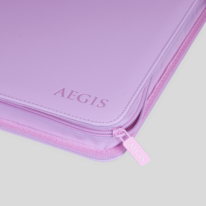 Aegis: 9-Pocket Diamond-Zip Binder (Spring Pastel - Peony)