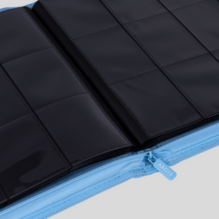 Aegis: 9-Pocket Diamond-Zip Binder (Spring Pastel - Bluebell)
