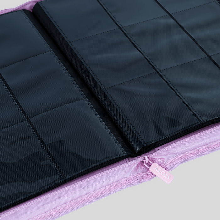 Aegis: 9-Pocket Diamond-Zip Binder (Spring Pastel - Peony)